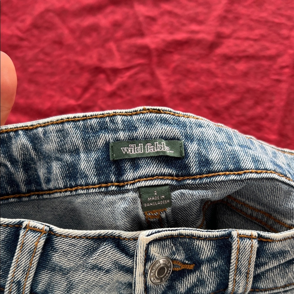 Wild Fable Distressed Denim Mini Skirt - Picture 3 of 3